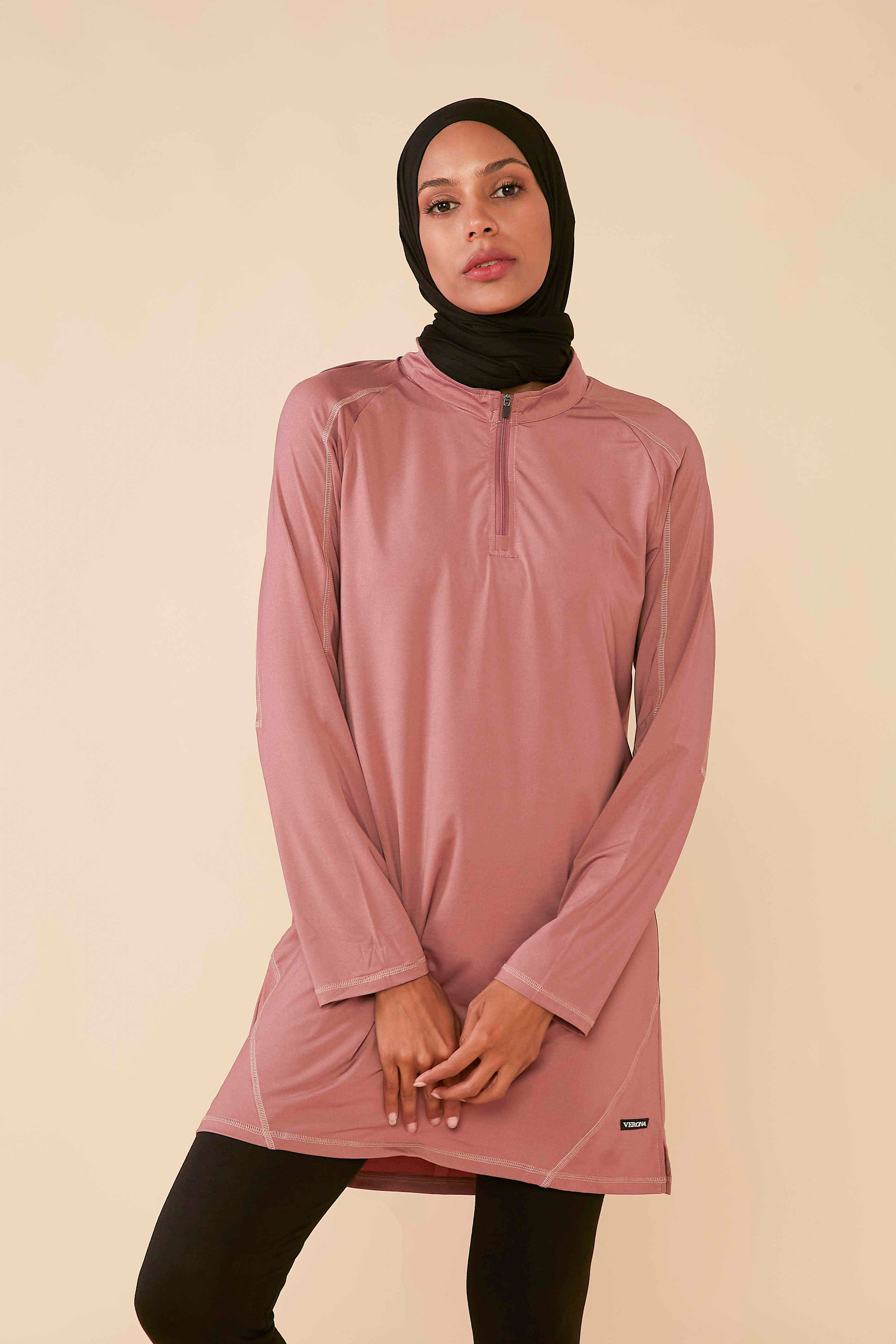 Lina Modest Athletic Top - Pink