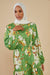 Viviana Floral Modest Dress - Green